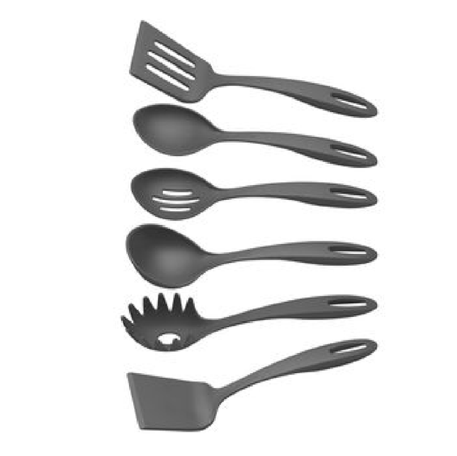 Juego de Utensilios Tramontina 25199609  Ability Nylon Grafito 6 Pzs
