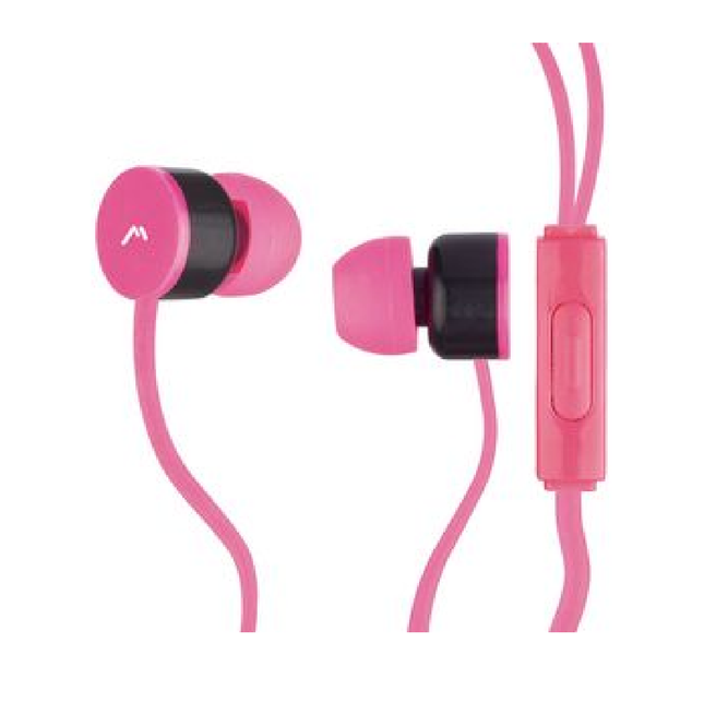 Audífonos Manos Libres Mitzu MH-2023PK rosas con estuche negro