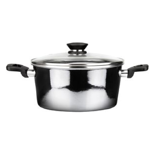 Olla Cacerola Magefesa Kasa Granite Noir Metalic 24cm Induccion