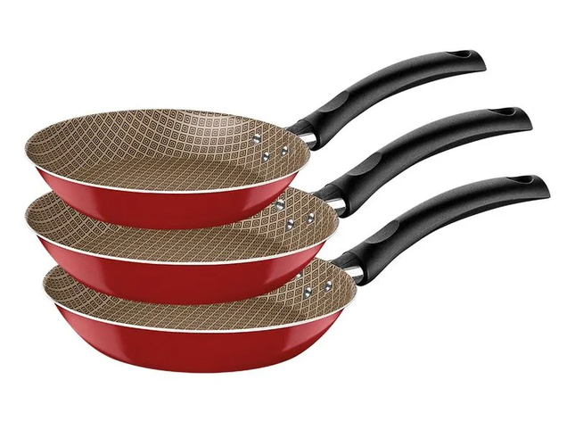 Juego de Satenes Tramontina 32300356 3 pz Rojo Turim