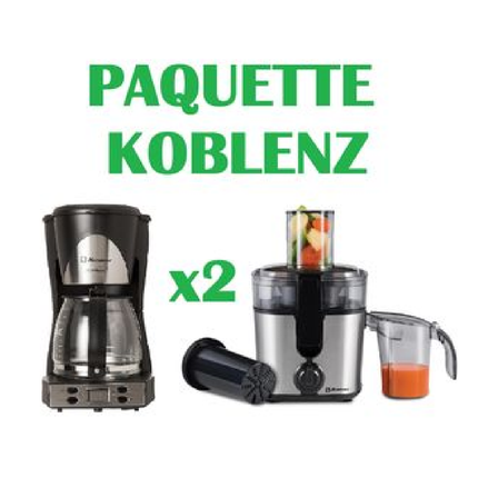 Paquete Extractor Koblenz JEKM 500 IN + Cafetera Programable CKM-212 PIN 12 tazas