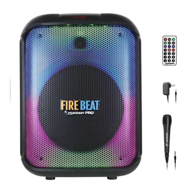 BAFLE AMPLIFICADO FIRE BEAT 12" 30 000W P.M.P.O PBS-12019