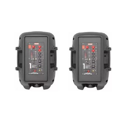 Kit 2 Bafles Amplificado Kaiser PAK-7908 8" C/ Tecnología KSR-LINK