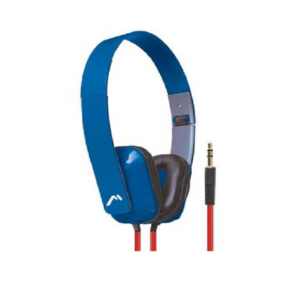 Audífonos Mitzu MH-5028BL Diadema Azul Plegables Aislantes