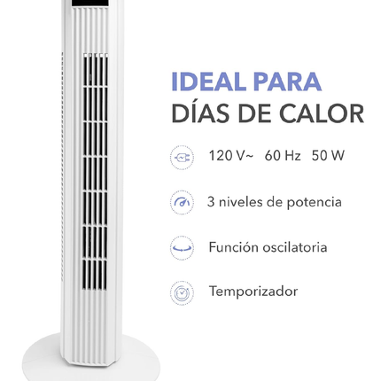 RCA Ventilador de Torre con Control Remoto RC-VT2