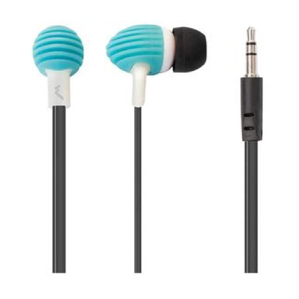 Paquete Audífonos Mitzu MH-2015BL Diseño Portable Textura azul 10pz