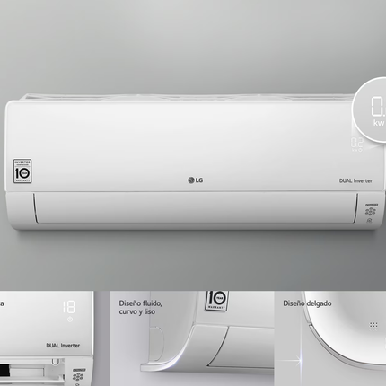 AIRE ACOND 12000 17.5 SEER BTUS 220V DUAL INVERTER WI-FI LG