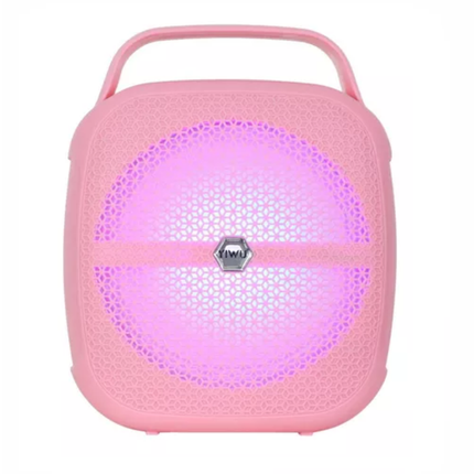 Bafle Wiyu Amplificado 8" Portatil Conexión Bluetooth Color Rosa BY80007PK