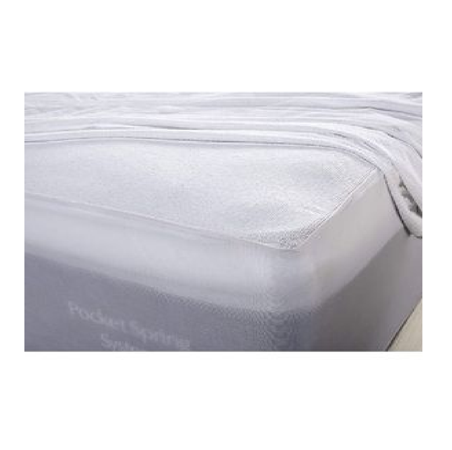 Cubre colchón Lester 25cm 100 Algodón Individual Impermeable