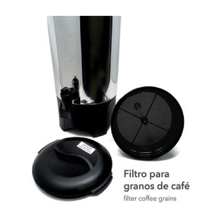 Cafetera RCA RC-6L 6 Litros de Acero Inoxidable de 40 Tazas