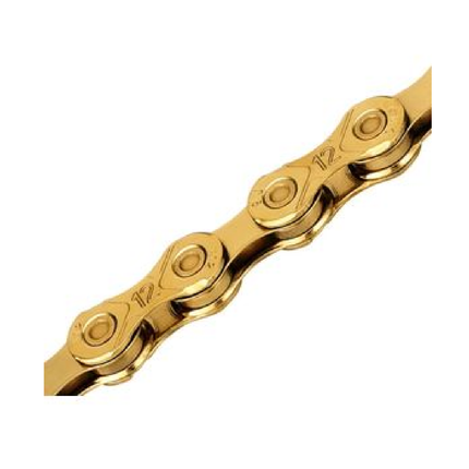 Cadena Para Bicicleta Kmc X12 Ti Color Oro 126l