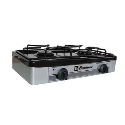 Parrilla Koblenz PSK-200S gas de 2 quemadores, color plateada
