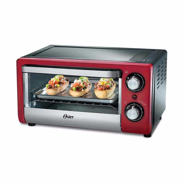 Horno tostador Oster TSSTTV10LTR 10 litros rojo