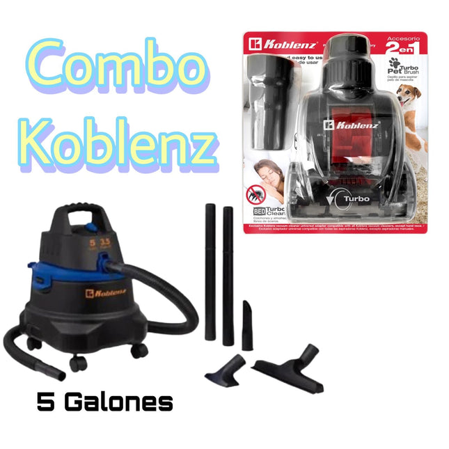 Combo Koblenz Aspiradora WD-5 MA 5G/Cepillo Aspirador Pelo De Mascotas