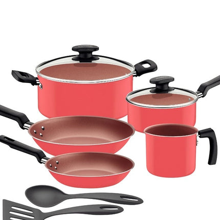 Bateria Tramontina 27899363 9 piezas Coral