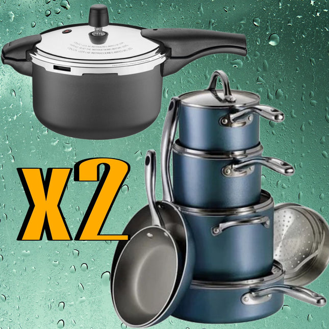 PQT Olla Tramontina 20589624 6LTS + Bateria 8014303 Induccion 11Pzs