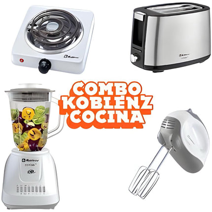Combo Koblenz Licuadora Tostador Batidora y Parrilla