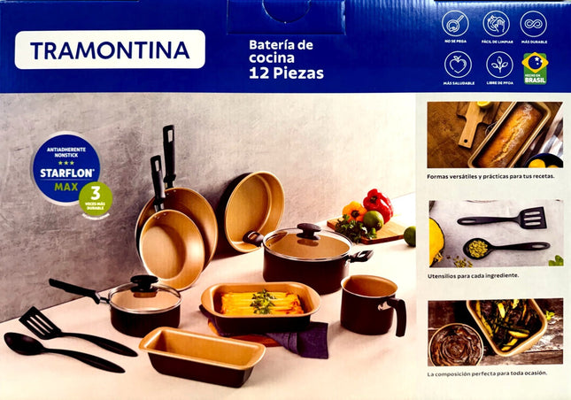 Bateria de Cocina Tramontina 27899484 de 12 piezas