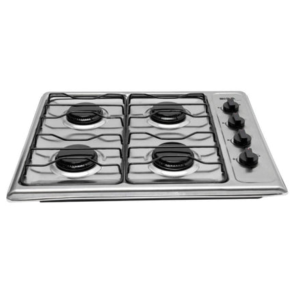 Parrilla de gas DISA NOVA STEEL 60 empotrable de 4 quemadores de acero inoxidable