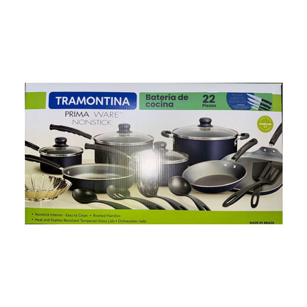 Bateria de cocina Tramontina 32300191 22pz primaware Azul
