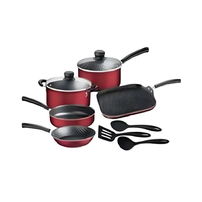 Bateria de Cocina Tramontina 27899329 Primaone 10 Piezas Roja