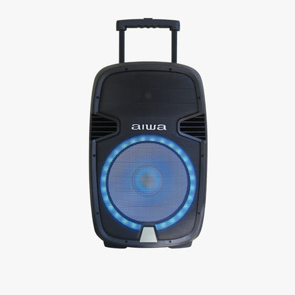 Bocina Bafle Aiwa AWSP15TWNB Negra Inalámbrica 15'' Recargable