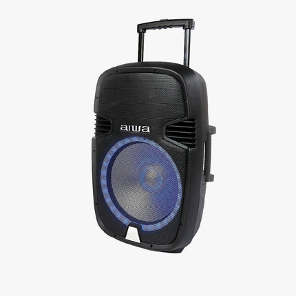 Bocina Bafle Aiwa AWSP15TWNB Negra Inalámbrica 15'' Recargable