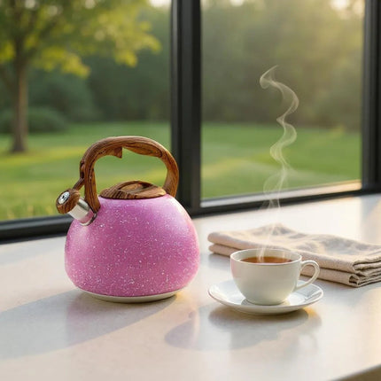 Tetera Perla CW-K015 Rosa Granito 4.5 LTS Acero Inox