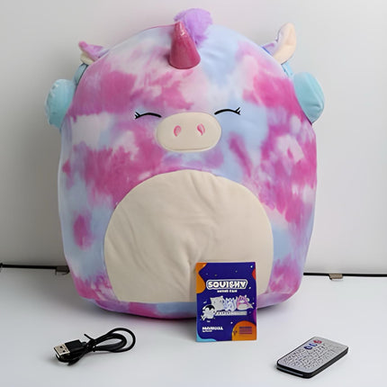 ISP-SQUISHY PELUCHE CON BOCINA PORTÁTIL INCORPORADA UNICORNIO