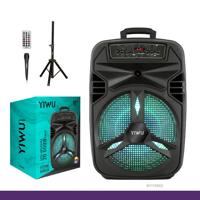 Bafle Amplificado YIWU BY15002 15” 20,000W