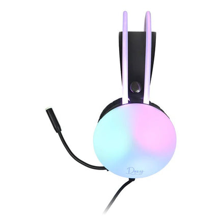Audifonos Fussion HPG-003 DOXY Multicolor Con Micrófono Y Luz Gamer