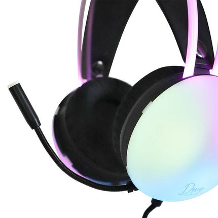 Audifonos Fussion HPG-003 DOXY Multicolor Con Micrófono Y Luz Gamer