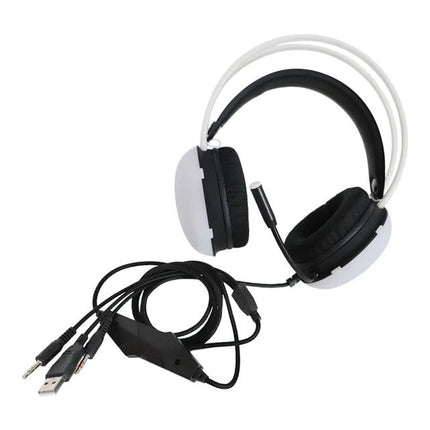 Audifonos Fussion HPG-003 DOXY Multicolor Con Micrófono Y Luz Gamer