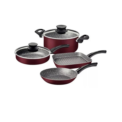 Batería de cocina Tramontina 27899478  6 Piezas Atlantic Roja