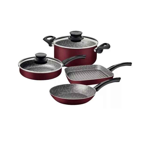 Batería de cocina Tramontina 27899478  6 Piezas Atlantic Roja