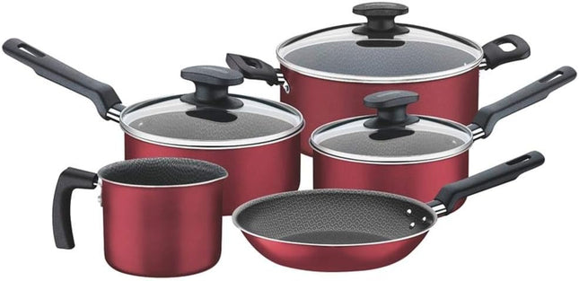 Batería de Cocina  Tramontina 20399782 Loreto  5 Piezas Roja