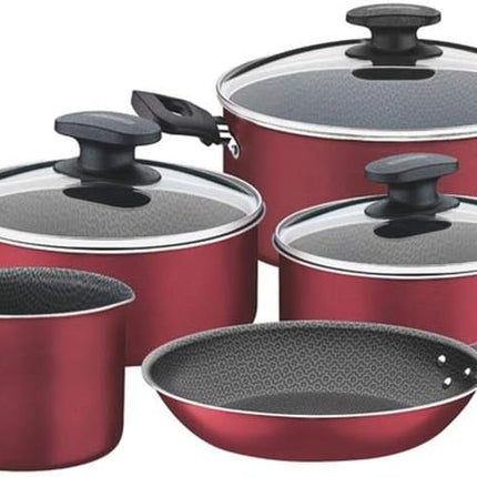 Batería de Cocina  Tramontina 20399782 Loreto  5 Piezas Roja