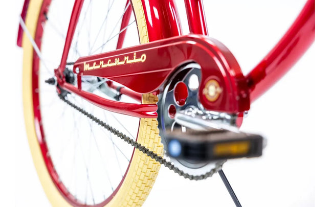 Bicicleta Mercurio Cruiser  Retro Salpicaderas  Rodada 26 Rojo Mediano
