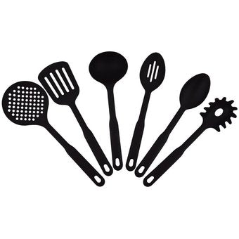 Juego de Utensilios Tramontina 80206100 Veloce 6 piezas Negro