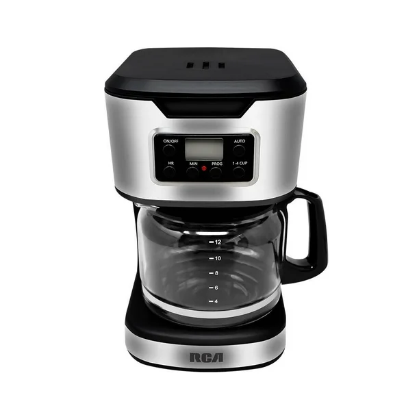 CAFETERA DIGITAL RCA  RC-CAF3  PROGRAMABLE 12 TAZAS ACERO INOX