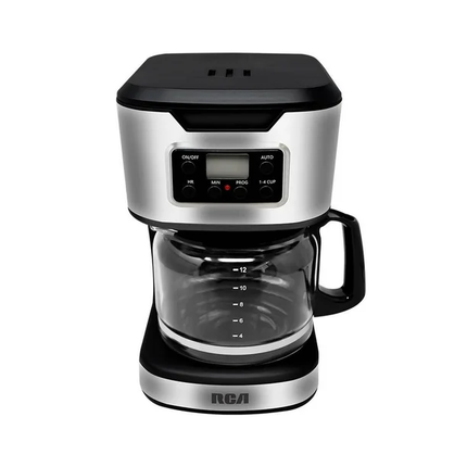 CAFETERA DIGITAL RCA  RC-CAF3  PROGRAMABLE 12 TAZAS ACERO INOX