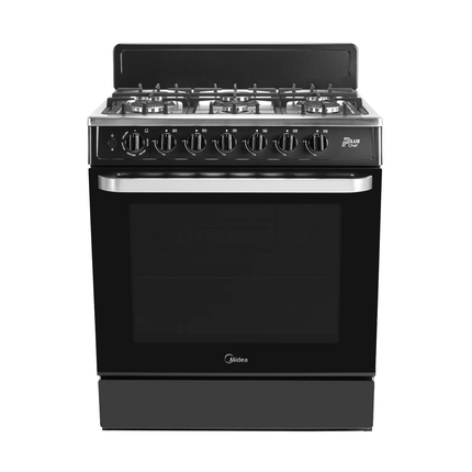 ESTUFA MIDEA MGS30FS1BEABB  30" CUBIERTA ACERO INOX COLOR NEGRO MIDEA