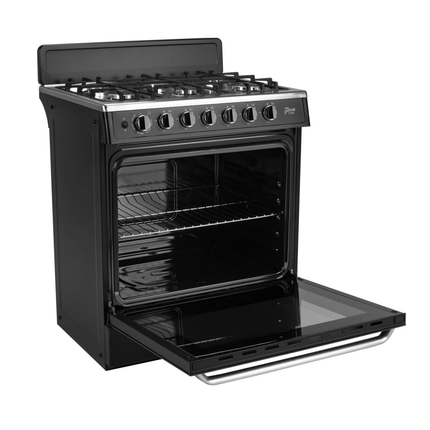 ESTUFA MIDEA MGS30FS1BEABB  30" CUBIERTA ACERO INOX COLOR NEGRO MIDEA