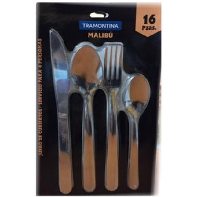 Juego de cubiertos Tramontina Malibu 16pz