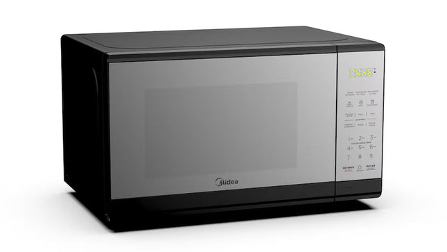 Horno de Microondas Midea MMDF07S2MB  .7 Pies Gris Puerta Acabado Espejo