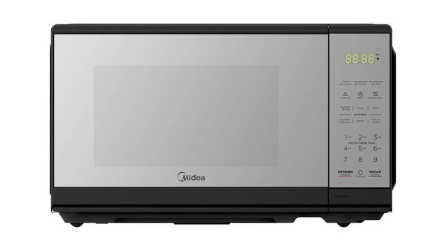 Horno de Microondas Midea MMDF07S2MB  .7 Pies Gris Puerta Acabado Espejo
