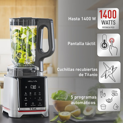 Licuadora TFAL BL915DX0 Infinymix  5 programas automáticos