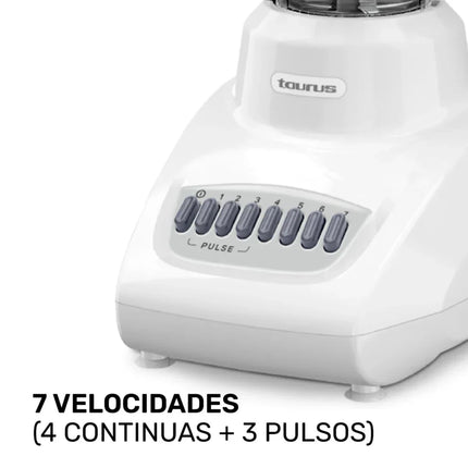 Licuadora Taurus VALENCIA LIC Vaso de Vidrio Blanca