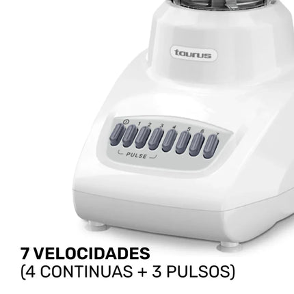 Licuadora Taurus VALENCIA LIC Vaso de Vidrio Blanca