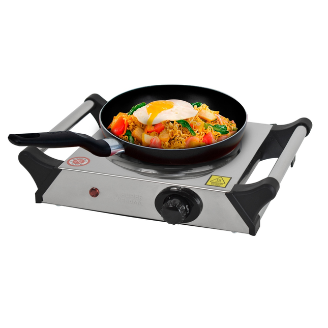 PARRILLA ELECTRICA SUPERFLAMA SILVERT ONE  1 RESISTENCIAS